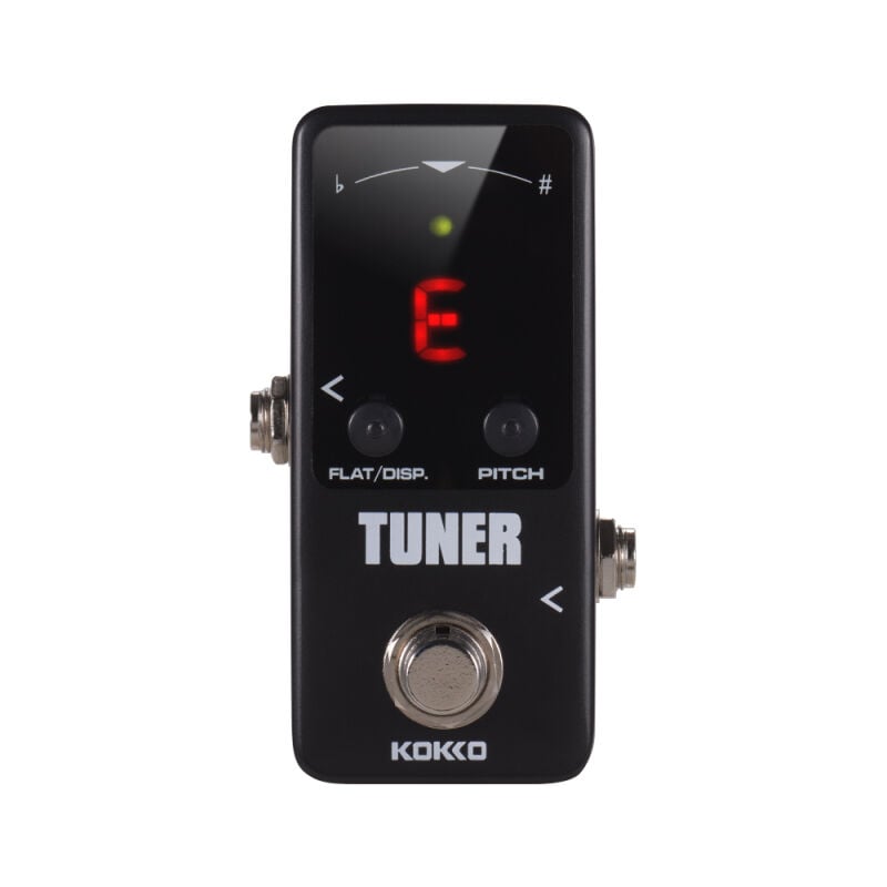 LIFCAUSAL Pédale Accordeur Chromatique Mini Guitare avec Écran LED et True Bypass pour Accessoires Musicaux