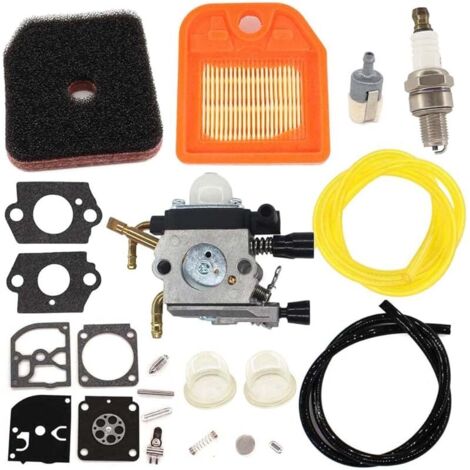 Carburateur avec joint de réparation filtre à air bougie d'allumage pour Stihl HS81 HS81R HS81RC HS81T HS86 HS86R HS86T Pièce de rechange pour taille-haie 4237 120 0606 Zama C1Q-S225