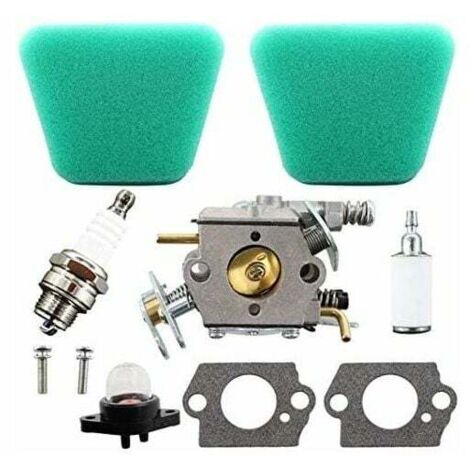 Carburateur avec joint d'étanchéité, filtre à air, filtre à essence et bougie d'allumage pour Partner 350 351 352 370 371 390 391 401 420 422, McCulloch Mac Cat 335 435 436 440 441 tronçonneuse