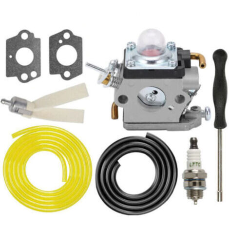 Carburateur avec joint et tuyau essence pour taille-haies Husqvarna 122HD45, 122HD60, 522HD60S, Jonsered HT2223T, HT2218 - Remplace 596658301, 523012401