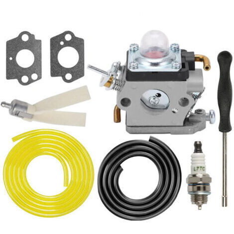 Carburateur avec joint et tuyau essence pour taille-haies Husqvarna 122HD45, 122HD60, 522HD60S, Jonsered HT2223T, HT2218 - Remplace 596658301, 523012401