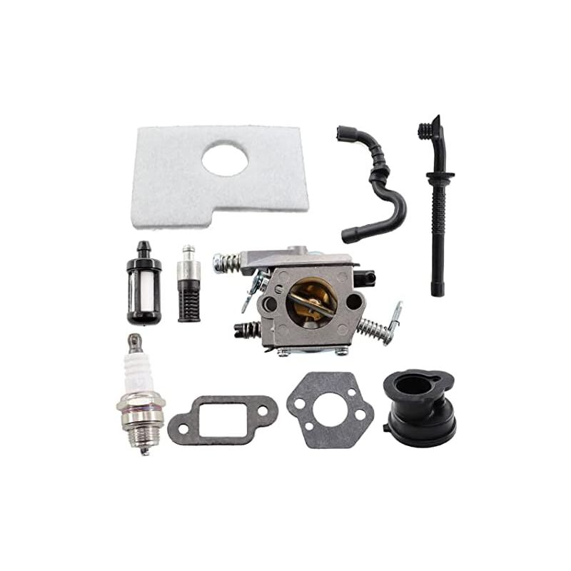Carburateur avec joint Filtre à air Filtre à essence Tuyau à essence pour Tronçonneuse Stihl 017 018 MS170 MS180 MS 170 MS 180 Tronçonneuse Pièces de
