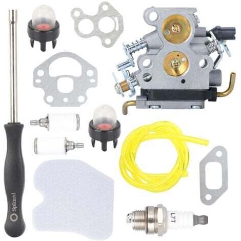 Carburateur avec Tournevis de Réglag Filtre à Air pour Husqvarna 235 235E 236 236E 240 240E C1T-W33 4 Zama Tronçonneuse Remplace 574719402 545072601