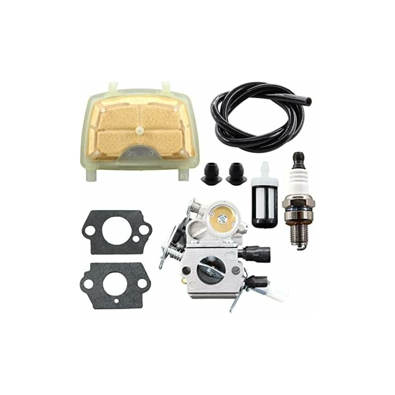 Carburateur avec tuyau à essence Kit de réparation pour tronçonneuse MS171 MS181 MS201 MS211 MS 181 171 211 Zama C1Q-S123C C1Q-S119C C1Q-S269 avec