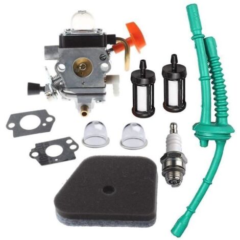 Carburateur avec Tuyau d’Essence Joint Membrane pour Débroussailleuse STIHL FS100 FS100R FS110 FS110R FS110X FS100RX FS130R