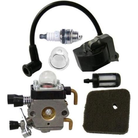 Carburateur Bobine d\'Allumage Bougie Filtre pour Débroussailleuse Coupe-bordure STIHL FS38 FS55 FC55 FS45 FS46 KM55 HS45