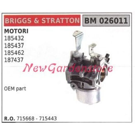 Carburateur B&S à cuve pour tondeuse à gazon B&S 185432 026011