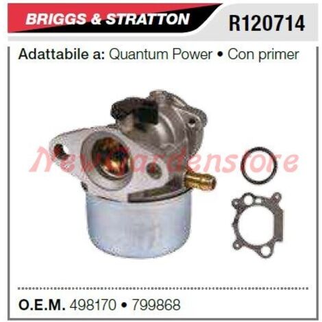 Carburateur B&S tondeuse QUANTUM power avec amorce R120714