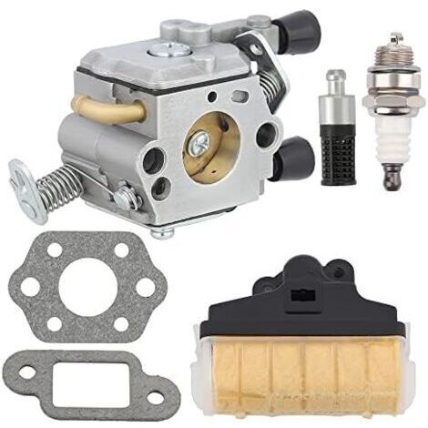 Carburateur C1Q-S76A pour tronçonneuses Stihl MS210 MS230 MS250 021 023 025 – Filtre à air inclus – Remplacement C1Q-S11E Walbro WT-286 - C1Q-S76E