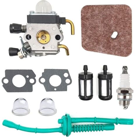 Carburateur C1Q-S97 avec kit de Conduite de Carburant Filtre à air pour STIHL FS38 FS45 FS46 FS55 KM55 HL45 FS45L FS45C FS46C FS55C FS55R FS55RC Coupe-Herbe Mangeur de Mauvaises Herbes H572