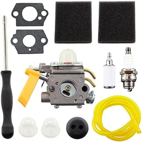 Carburateur C1U-H60 308054012 avec filtre à air pour taille-haie Ryobi Homelite 25cc 26cc 30cc 46cc tronçonneuse 308054003 308054008, Ryobi RBC30SET RLT30CET RHT2660DA RBC26CDS RBC26CDS