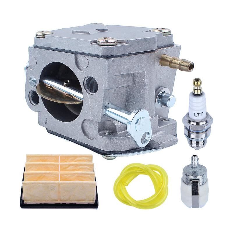Forehill - Carburateur Carb avec kit de conduite de carburant de filtre à air pour Husqvarna 61 266 268 272 272XP