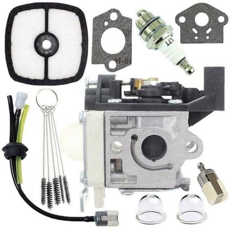 Carburateur Carb reconstruction tuyaux de carburant et ampoules d'amorçage pour Zama Rb-k94 Echo Srm-265 Srm-265es Kit de carburateur carburateur (couleur : argent-1 Set Carbureto