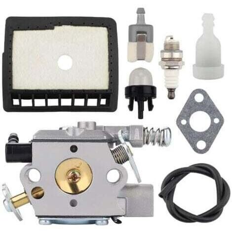 Carburateur CS3000 pour Echo Tronçonneuse CS-300, CS-301, CS-305, CS-340, CS-3400, CS-346 Tronçonneuses Pièces de scie à gaz WT-402 WT-589A A021000231 A021000232 avec kit de Filtre à Air