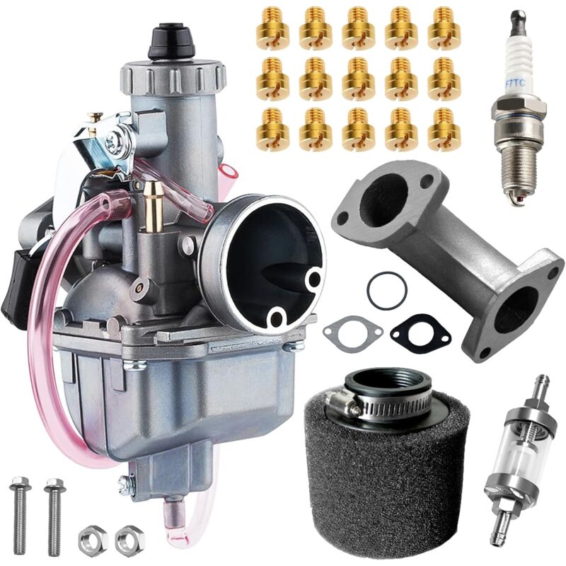 Carburateur de 26 mm Filtre à huile en aluminium avancé Filtre à air 38 mm pour 110cc 125cc 140cc XR50 CRF70 DHZ SSR TaoTao Coolster Lifan YX