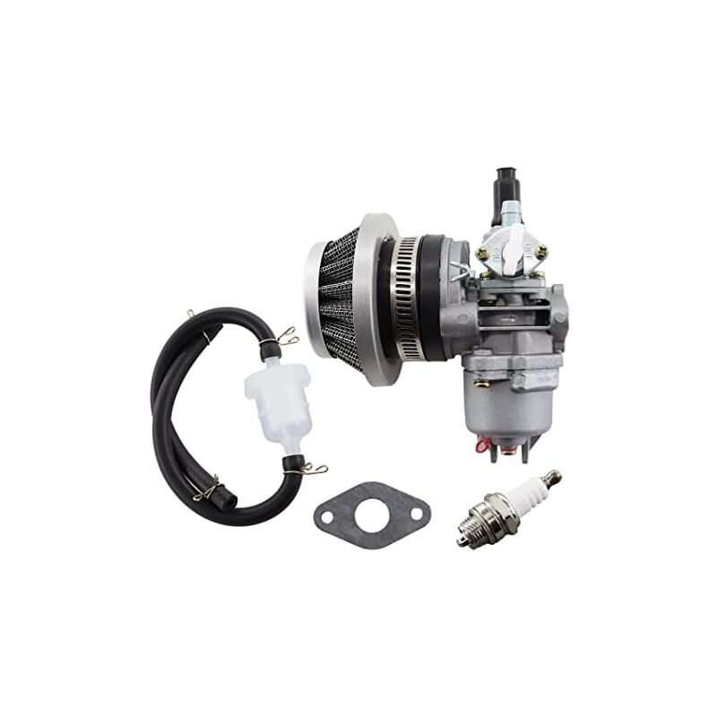 Carburateur de moteur 13 mm pour 2 temps 47 cc 49 cc 43 cc Mini ATV Quad Dirtbike Pocket Bike avec filtre à air filtre à essence Tuyau à essence