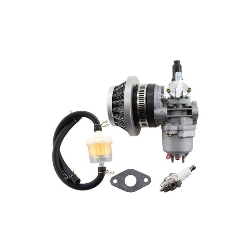 SNQ - Carburateur de moteur 13 mm pour 2 temps 47 cc 49 cc 43 cc Mini atv Quad Dirtbike Pocket Bike avec filtre à air filtre à essence Tuyau à essence