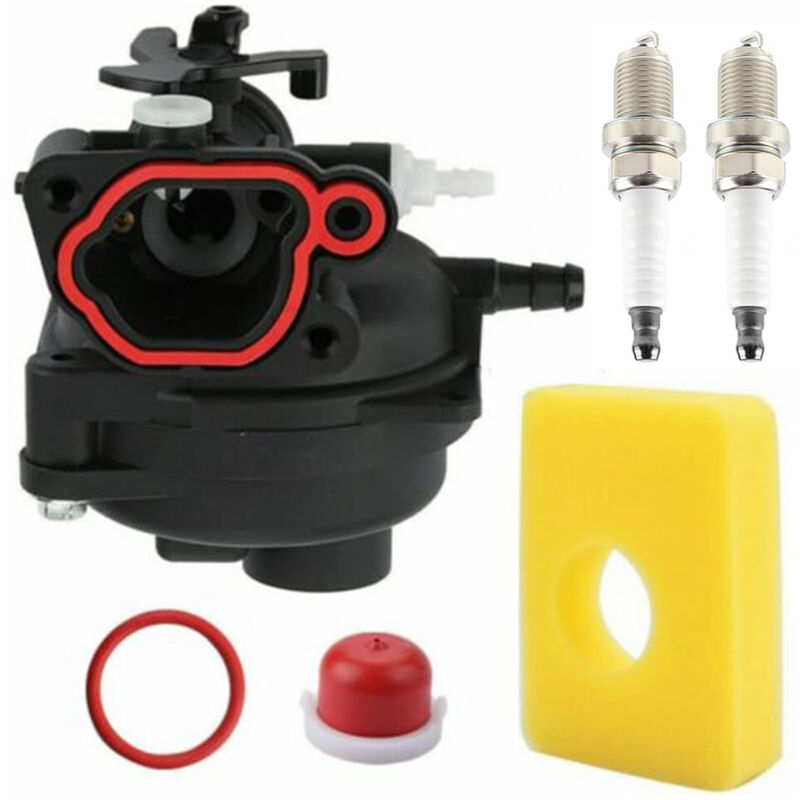 Carburateur De Moteurs de Tondeuse À Gazon compatible avec Briggs & Stratton 799583 591160 593261 591110 Carburateur Filtre à Air