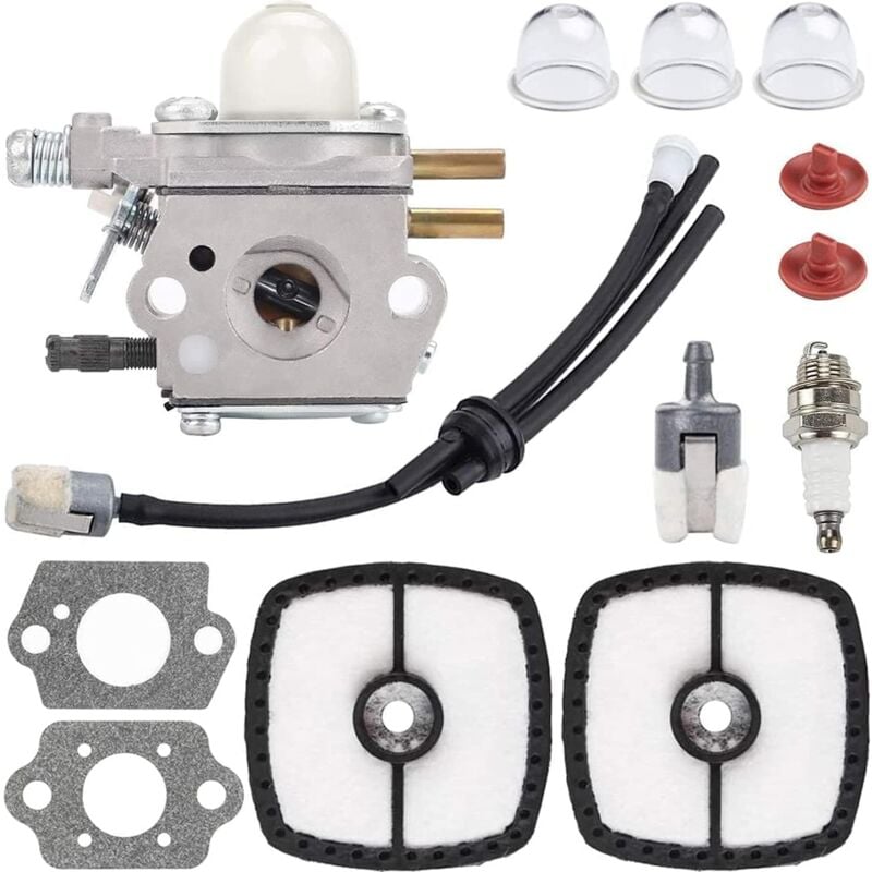 Carburateur de rechange Echo SRM2100 SRM2110 SRM2400 PE2000 PE2400 GT2000 GT2400 PPF2100, kit réglage ligne carburant, filtre à air inclus, remplace