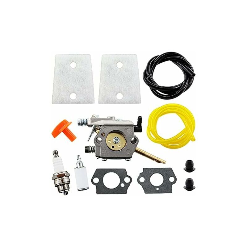 XVX - Carburateur de Référence pour Stihl Filtre à Air, Bougie d'Allumage, Tuyau à Essence Modèles H24D, FS48, FS52, FS56, FS62, FS66, FS81, FS86,