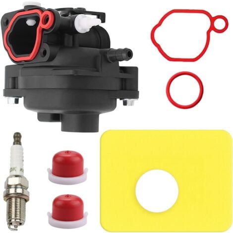 DPZO Carburateur de tondeuse à gazon 799583 pour moteurs Briggs & Stratton 300E 450E 500E OVH 125cc 140cc 08P502 09P602 Series Remplace 591160 595656 591979 593261