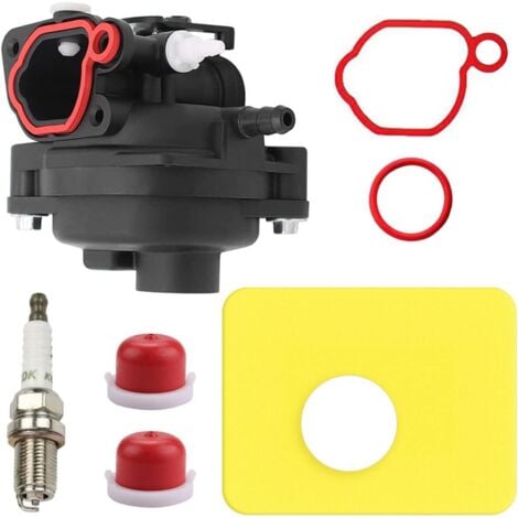 DPZO Carburateur de tondeuse à gazon 799583 pour moteurs Briggs & Stratton 300E 450E 500E OVH 125cc 140cc 08P502 09P602 Series Remplace 591160 595656 591979 593261