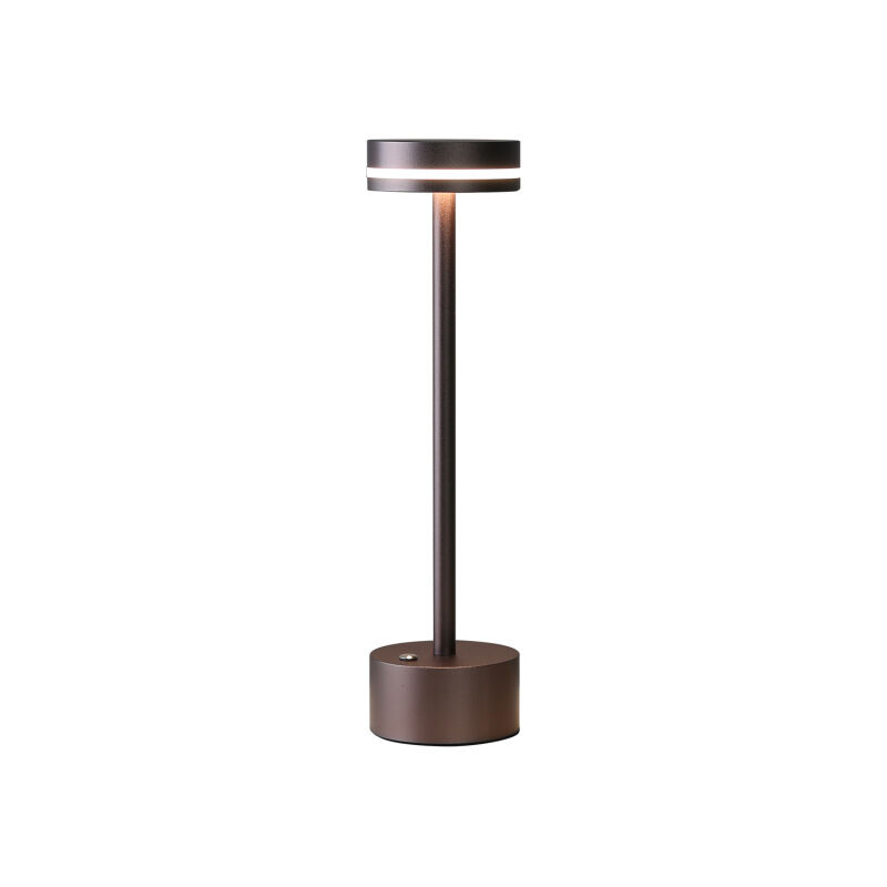 Lampe de chevet LED sans fil, alimentée par piles, en métal, avec contrôle tactile, intensité variable, rechargeable, 3 couleurs, pour chambre,