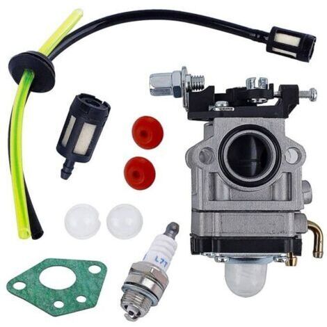 Carburateur Débroussailleuse 52cc 49cc 43cc Carbu Kit Carbu avec Joint Tuyau, Bougie et Filtre à Essence
