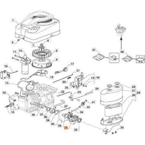CARBURATEUR D'ORIGINE EMAK G118551515E0