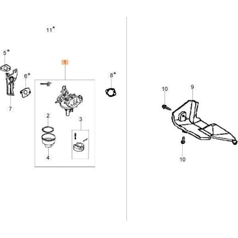 CARBURATEUR D'ORIGINE EMAK L66150289A
