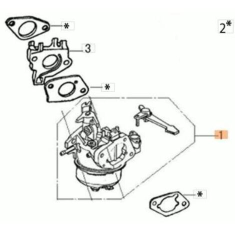 CARBURATEUR D'ORIGINE EMAK L66151860