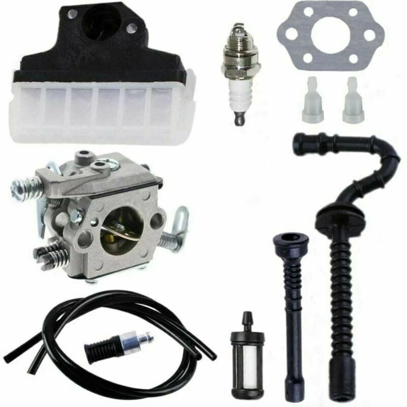 Carburateur + Filtre à air + Bougie d'Allumage + Tuyau d'Essence/d'Huile pour Tronçonneuse stihl 021 023 025 MS210 MS230 MS250 Carburateur