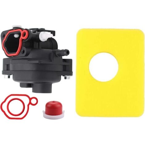 VOLAVO Carburateur + filtre à air pour moteurs Briggs & Stratton 300E 450E 500E 550EX 08P502 8P502 09P602 9P602 Series Tondeuses à gazon 799583 591160 595656 591979 593261 Carburateur