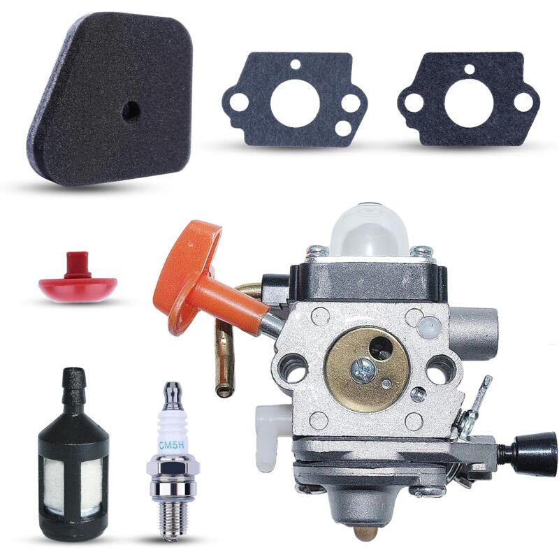 Carburateur FS90 pour Stihl FS90 FS90 R FS87 FS87R FS100 FS110 FS110R pour tondeuse à gazon série FS FC KM avec bougie d'allumage filtre à air filtre