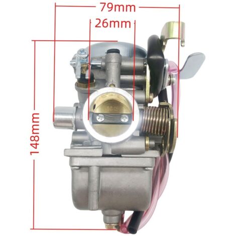 Carburateur GN125 26MM GN125 125 gn125e 606-004 Pièces de carburant pour moto Suzuki, ensemble de corps de papillon à rapport de haute précision, atomisation uniforme du carburant.