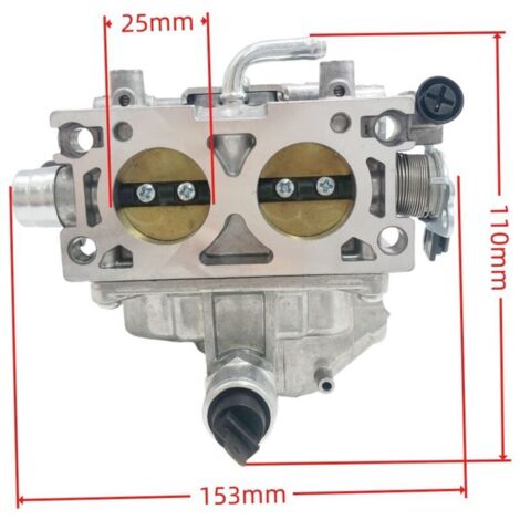 Carburateur GX630 & GX690 bicylindre 16100 - Convient au moteur bicylindre Honda GX630RH 505-042. Composants d'alimentation : Haute efficacité d'atomisation, démarrage à froid en douceur