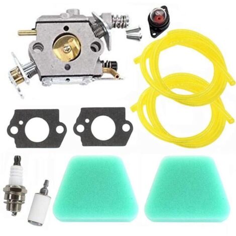 Carburateur - HAOPYOU - Pour Tronçonneuses Partner 350/351/370/390/420 et Mcculloch 333/335 - 130g - Métal