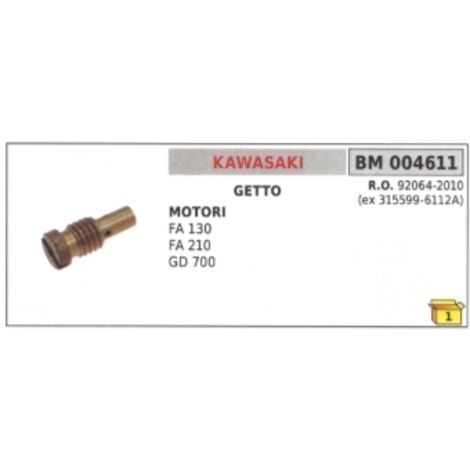 Carburateur jet tondeuse KAWASAKI FA130 FA210 GD700 92064-2010