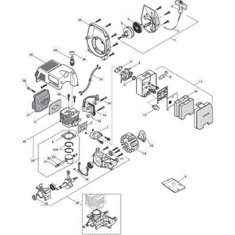 CARBURATEUR JF 9287-330501-RdC ORIGINAL STIGA - 6980238