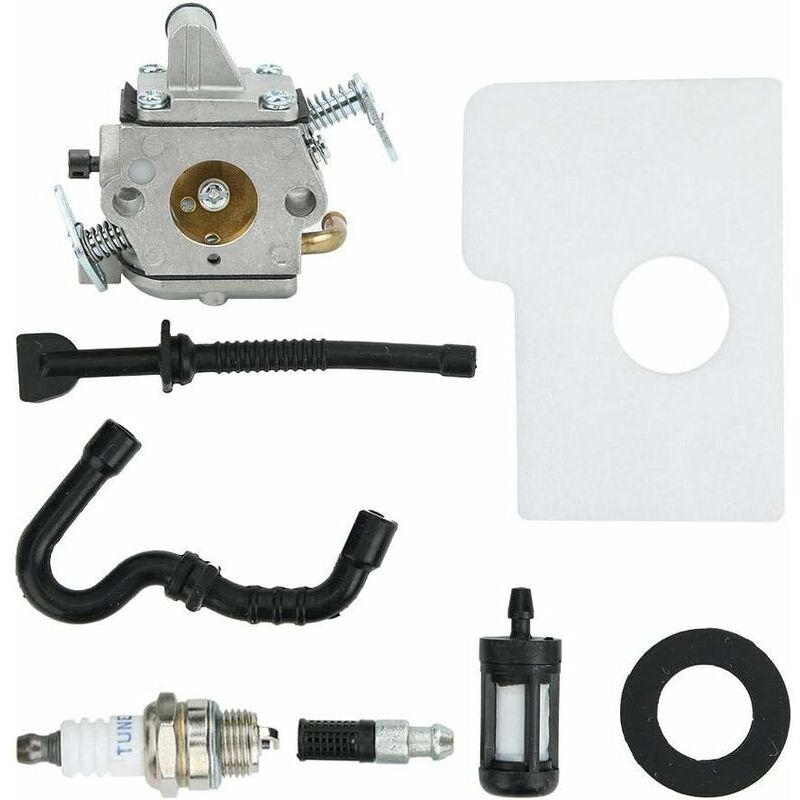 Start - Carburateur Joint de Filtre de Carburateur Adapté, Pièce de Tronçonneuse de Carburateur pour stihl MS170 MS180 017018 Accessoire de Pièce de