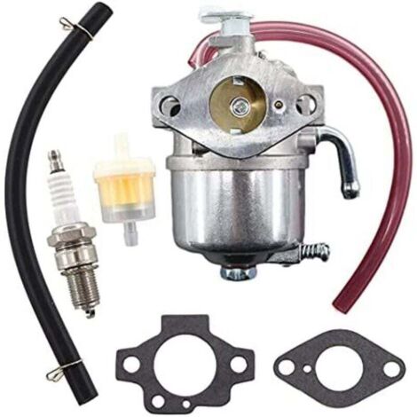 Carburateur Joint Filtre à Essence et Bougie d'Allumage pour Moteur 4 Temps Tondeuse à Gazon