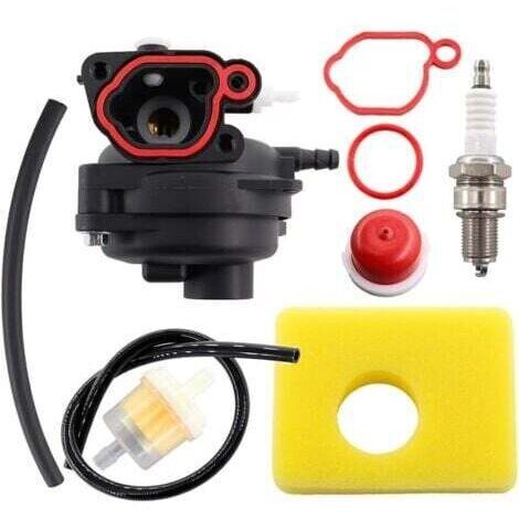 Carburateur Kit for Briggs & Stratton 300E 450E 550E 575E 600E CARB Moteur 08P502 09P602 125CC 140CC Series Pièces de Moteur de Tondeuse à Gazon et Filtre à Air Bougie d'allumage