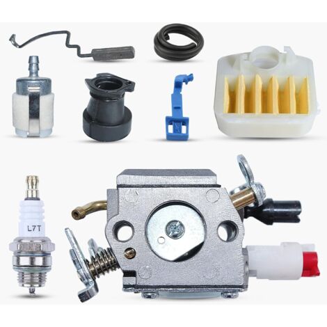 Carburateur Kit pour Husqvarna 340 345 346 XP 350 351 353 Remplacer OEM 503283208 avec Filtre à Air Bougie d'Allumage Tuyau de Carburant Manchon d'Admission etc