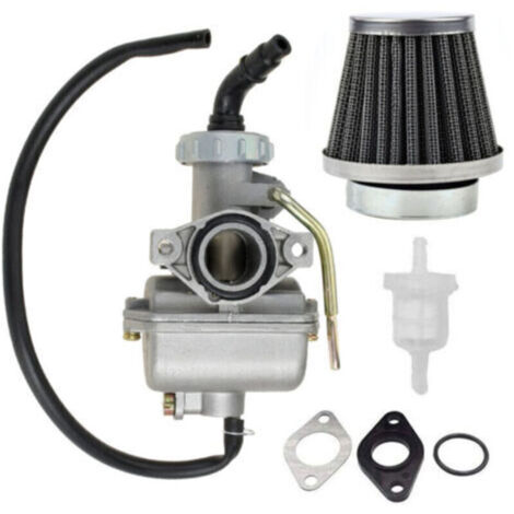 Carburateur Moto Aluminium - Compatible Kazuma Baja 50cc 70cc 90cc 110cc 125cc, Quad, Go-kart, Dirt Bike - Avec Filtre à Air et Raccord Essence - Haute Performance