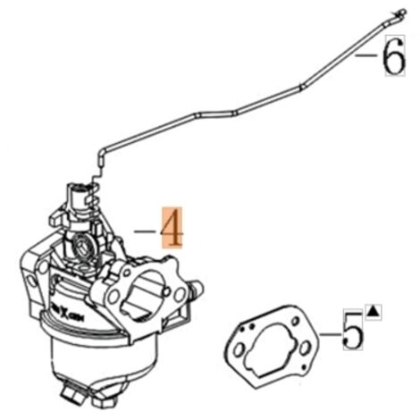 Carburateur ORIGINAL OLEOMAC moteur K450 tondeuse G 44 PK COMFORT