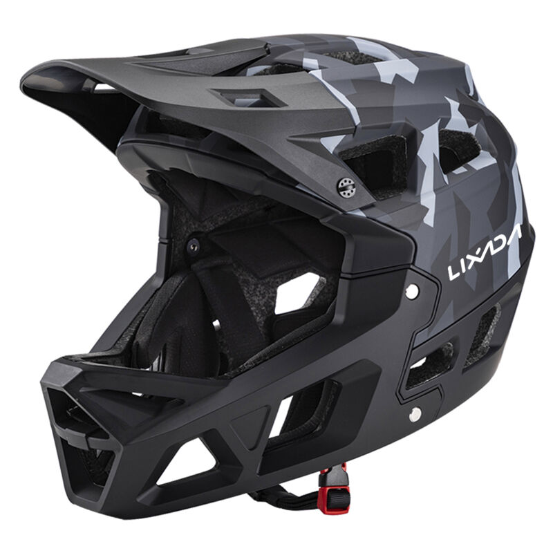 LIFCAUSAL Casque VTT Intégral Adulte Descente Compétition - Unisexe avec Visière, 31 Ventilations, Tour de Tête 59-61 cm