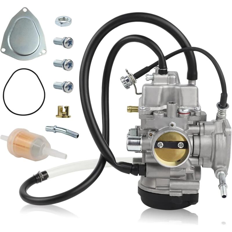 KZQ - Carburateur PD33J 33 mm compatible avec Yamaha Kodiak 400 450 Big Bear 250 400 Wolverine 350 450 Grizzly 350 400 450 YFM350 yfm 400 YFM450 yfm