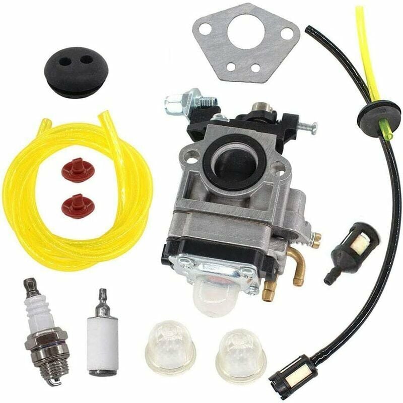 Debuns - Carburateur pour 43Cc 52Cc 40-5 Bc430 CG430 CG520 1E40F-5,Moteur de Débroussailleuse TL43 TL52 Bougie d'allumage Filtre à Essence..