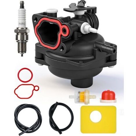 Carburateur pour Briggs & Stratton 300E 450E 550E 575E 600E Carbu Pièces Detachees Références 799583 590556 591160 591979 593261 595656 pour Moteur Tondeuse à Gazon 08P502 09P602 125cc 140cc