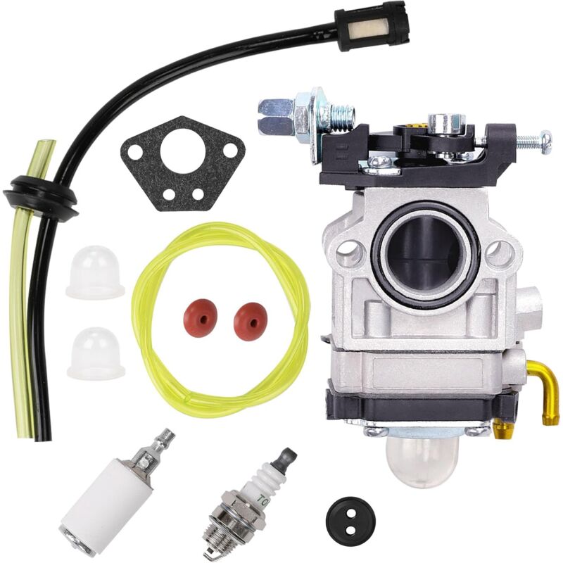 Dolaso - Carburateur pour débroussailleuse 52 cc 49 cc 43 cc, Kit complet d'accessoires inclus, Convient à une grande variété de tondeuses à gazon,
